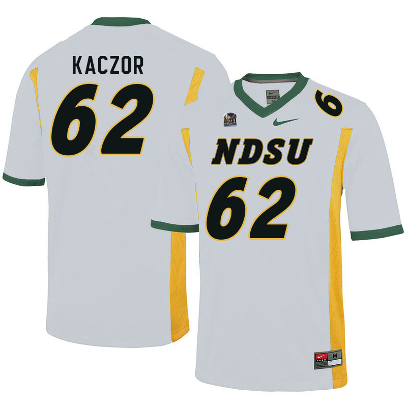 Men #62 John Kaczor North Dakota State Bison College Football Jerseys Sale-White